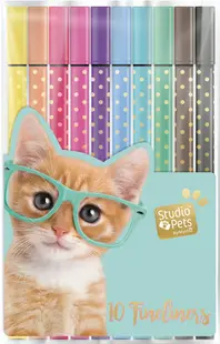 Set linere colorate Studio Pets - 10 bucăți