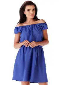 Infinite You Rochie mini dama Igrailte M136 albastru deschis - Albastru deschis