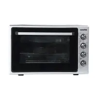 Cuptor electric NobeLTek NLT FSO70X, 70L, 2200W, grill, timer, termostat, sticla dubla, ventilator, iluminare, Gri inox