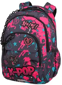 Ghiozdan școlar Cool Pack Basic Plus - K-Pop Dark, cu 2 compartimente