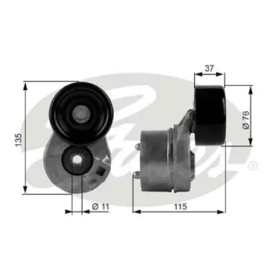 rola intinzator, curea transmisie GATES T38431