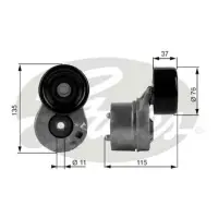 rola intinzator, curea transmisie GATES T38431