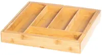 Organizator pentru tacâmuri Maku – 36-60 x 35 cm, bambus