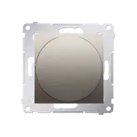 Lampa semnalizare LED ,lumina verde , gold mat metalic