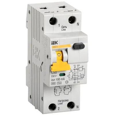 Bipolara cu protectie diferentiala RCBO AVDT 32 C50 100mA