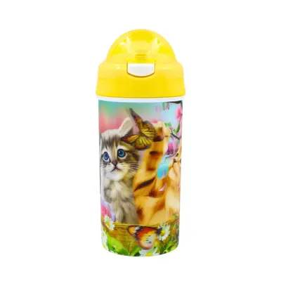 Sticlă apă pentru copii model pisicuțe 500ml