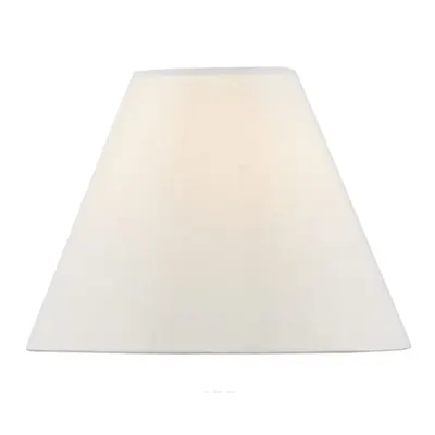 Abajur Blenheim Ivory Faux Silk Tapered Drum Shade 30cm