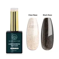 Top Coat Laser Rainbow HEMA/TPO FREE, Marquise, Rosu, 15 ml