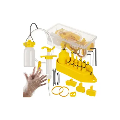 Kit aerisire frane hidraulice bicicleta, universal, set complet pentru amatori si profesionisti