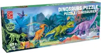Hape Puzzle panoramic din lemn de 200 de piese - Dinozauri