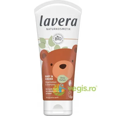 Sampon si Gel de Dus pentru Bebelusi si Copii fara Parfum Bio 200ml