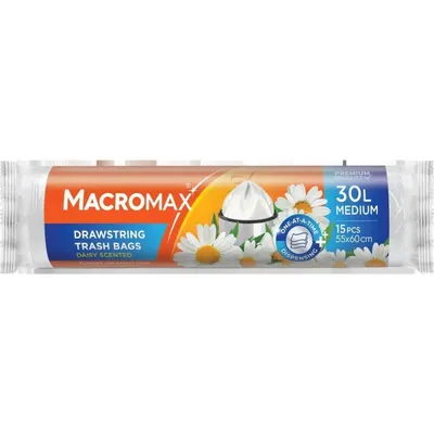 Saci Menajeri Parfumati cu Snur Macromax, Musetel, Marimea M, 15 Bucati