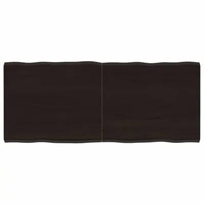 vidaXL Blat masă, 120x50x(2-4) cm, maro, lemn tratat contur organic