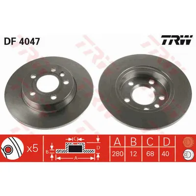 Disc frana TRW DF4047