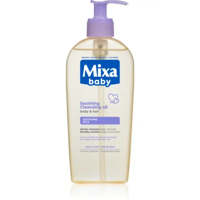 Mixa Panthenol Comfort Ulei de curățare calmantă pentru păr și piele, cu o tendință de atopie 250 ml