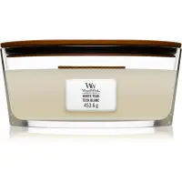 Woodwick White Teak lumânare parfumată cu fitil din lemn (hearthwick) 453.6 g