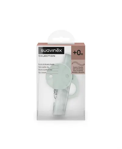 Lantisor clips pentru suzeta Suavinex Wonderland verde