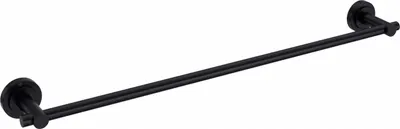 Suport prosoape baie, negru, 600 x 50 x 73 mm, Deante Temisto