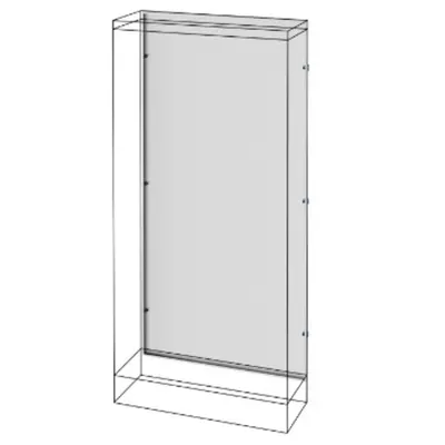 Rear Panel - Floor-Mounting Tablou Electrics With Side Compartment - Qdx 630 H - (600+300)x1600mm