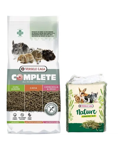 VERSELE-LAGA Complete Cavia hrana pentru porcusori de Guineea 8 kg + Fan timoftica