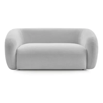 Canapea gri deschis cu tapițerie din chenille 160 cm Celine – Bobochic Paris