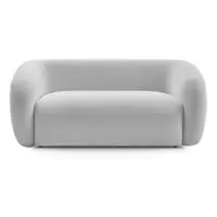 Canapea gri deschis cu tapițerie din chenille 160 cm Celine – Bobochic Paris