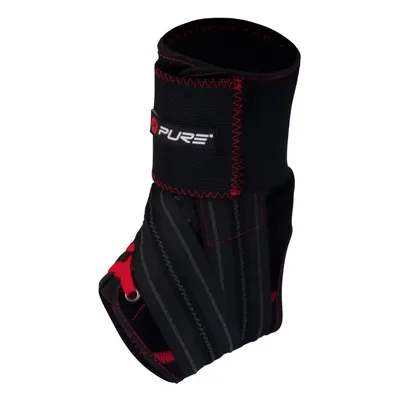 Orteza Glezna Pure 2 Improve Deluxe – Mărimea M | Negru cu Roșu | Compresie Reglabilă cu Velcro