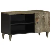 Gossi dulap tv gri deschis 80x31,5x46 cm lemn masiv mango