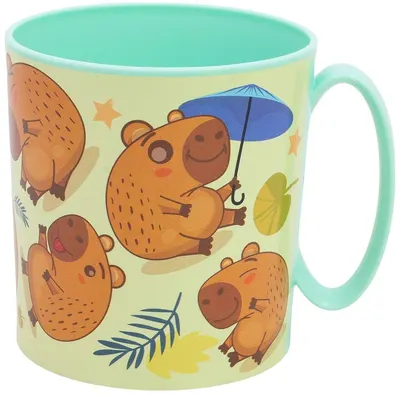 Cană pentru copii pentru cuptor cu microunde Stor Capybara - 390 ml
