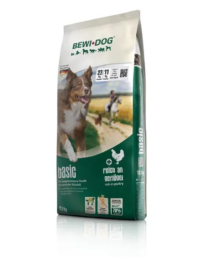 BEWI DOG Basic Hrana uscata pentru caini adulti, cu pasare 25 kg (2x12,5 kg)