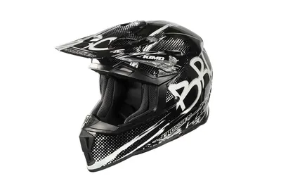 Casca de protectie pentru copii BRO Kimo Cross V2 SPORT cu ventilatie si vizor reglabil, neagra