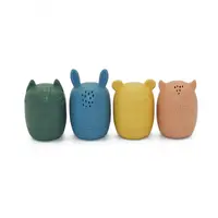 Set 4 jucarii de baie Amigos din silicon multicolor PetiteMars