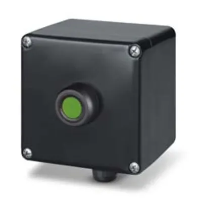 Doza aparentan122x120x90mm IP66 PUSH BUTTON 1NO+1NC GREEN THERMOSETTING
