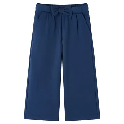Pantaloni pentru copii cu picioare largi, bleumarin, 116