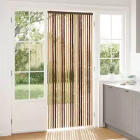 vidaXL Perdea pentru insecte din chenille Maro și Bej 90 x 220 cm