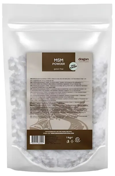 MSM pudră, 1 kg, Dragon Superfoods