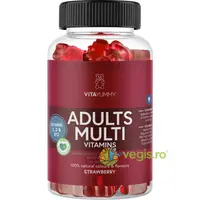 Multivitamine pentru Adulti Ursuleti Gumati cu Aroma de Capsuni 60 jeleuri