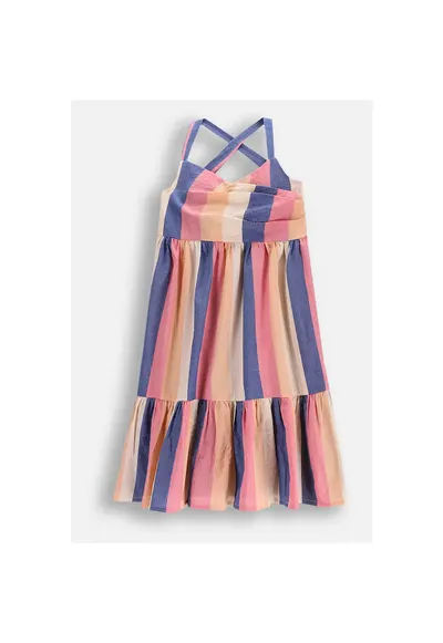 Rochie midi evazata - in dungi