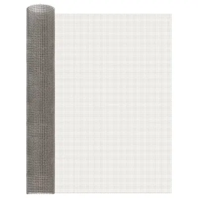 vidaXL Ecran din plasă 80 x 200 cm 3 Mesh Oțel Inoxidabil 201 Argintiu
