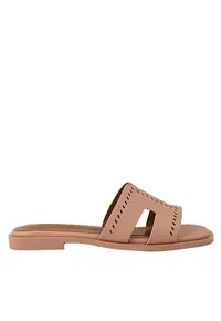 Papuci casual - dama - XS60029D roz - piele naturala - Roz