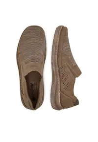 Pantofi barbati - model 03087-64 - bej - tesatura
