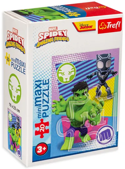 Mini puzzle Trefl din 20 de piese - The Amazing Spidey, Sortiment