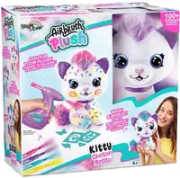 Set creativ Canal Toys Airbrush plush - Jucărie de colorat de pluș, Pisicuță