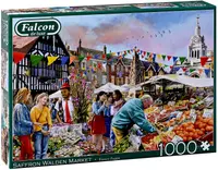 Puzzle Falcon din 1000 piese - Orașul comercial Saffron Walden din Essex, Marea Britanie