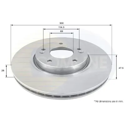 Disc frana COMLINE ADC1092V