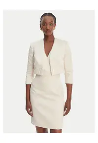 Rochie de cocktail ecru - Ecru