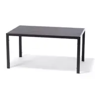 Masă de grădină cu blat artwood Bonami Selection Viking, 90 x 150 cm, negru