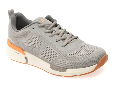 Pantofi sport RIEKER gri, U1404, din material textil