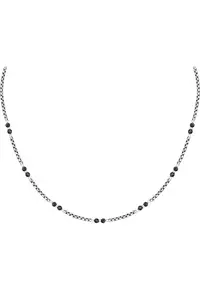 Colier S1753 - Argintiu - Negru