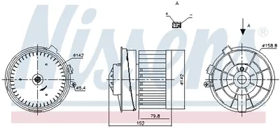 Ventilator habitaclu potrivit NISSAN QASHQAI I 1.5D-2.0D 02.07-04.14